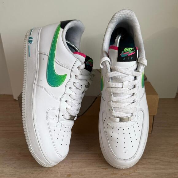 Nike Air Force 1 \'07 LV8 ‘White Aquamarine’ Men Sneakers - SZ 11.5 main image 4